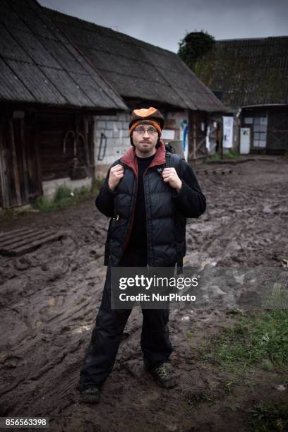 Marcel - after one and half month he decided to leave a Camp. &quot;Camp for Forest&quot; Pogorzelce near Bialowieza on September 22, 2017.