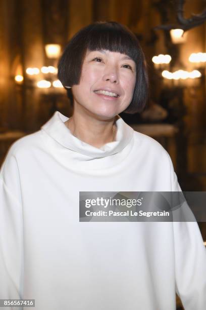 Angelica Cheung attends the Stella McCartney show as part of the Paris Fashion Week Womenswear Spring/Summer 2018 on October 2, 2017 in Paris, France.