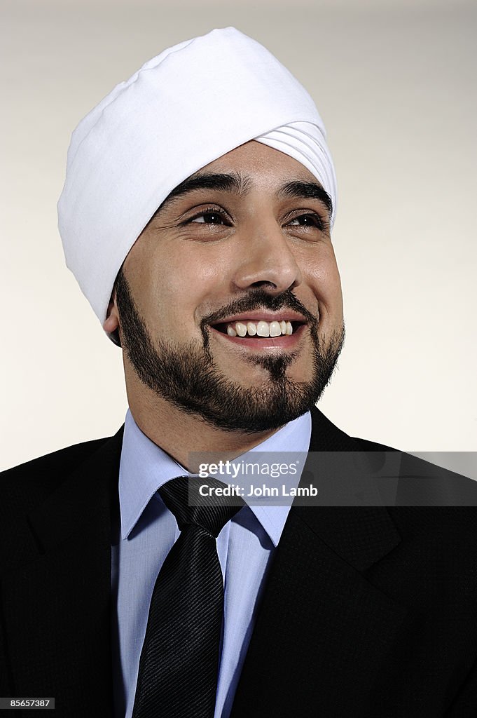 Young Sikh businessman.