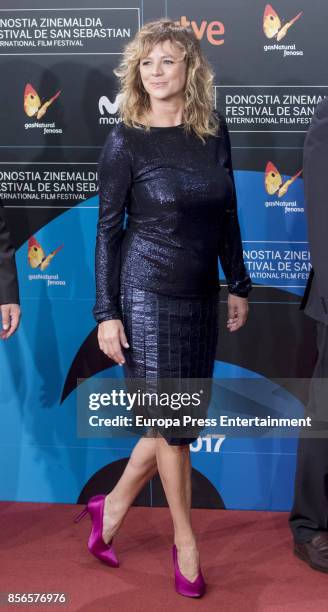 Enma Suarez attends the red carpet of the closure gala during 65th San Sebastian Film Festival at Kursaal on September 30, 2017 in San Sebastian,...