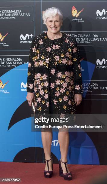 Glen Close attends the red carpet of the closure gala during 65th San Sebastian Film Festival at Kursaal on September 30, 2017 in San Sebastian,...