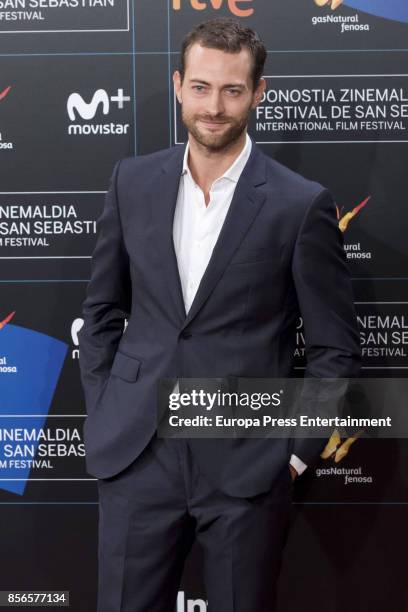 Peter Vives attends the red carpet of the closure gala during 65th San Sebastian Film Festival at Kursaal on September 30, 2017 in San Sebastian,...