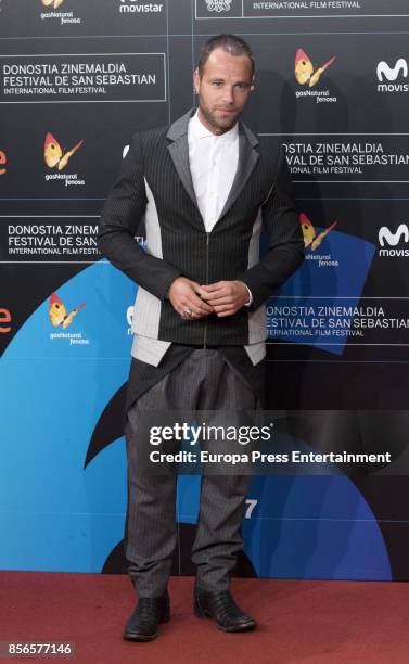 Carles Francino attends the red carpet of the closure gala during 65th San Sebastian Film Festival at Kursaal on September 30, 2017 in San Sebastian,...