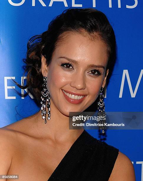 Jessica Alba attends the 2009 American Museum of Natural History's Museum dance at the American Museum of Natural History on March 26, 2009 in New...