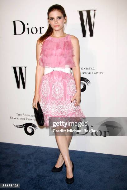 Actress Kate Mara arrives at the opening of The Annenberg Space For Photography on March 26, 2009 in Los Angeles, California.