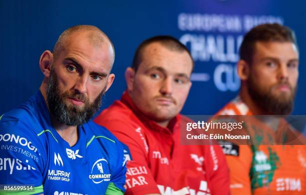 Dublin , Ireland - 2 October 2017; Connacht captain John Muldoon in attendance at the European Rugby Champions Cup and Challenge Cup 2017/18 season...