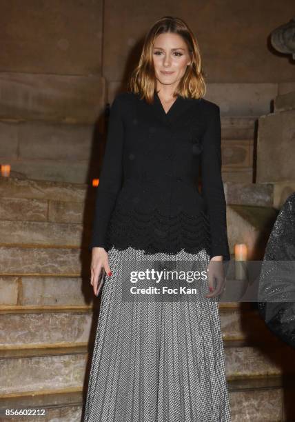 Olivia Palermo attends The Vogue Party : Outside Arrivals as part of the Paris Fashion Week Womenswear Spring/Summer 2018 on October 1, 2017 in...