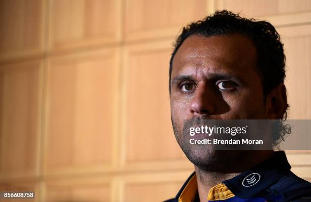 Dublin , Ireland - 2 October 2017; Leinster captain Isa Nacewa in attendance at the European Rugby Champions Cup and Challenge Cup 2017/18 season...