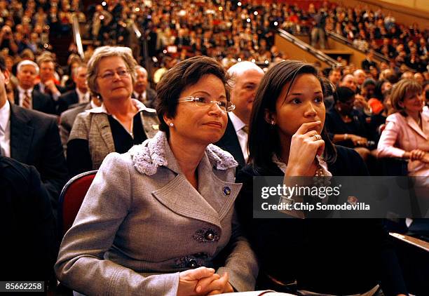 White House Senior Advisor and Assistant to the President for Intergovernmental Relations and Public Liaison Valerie Jarrett and her daughter Laura...