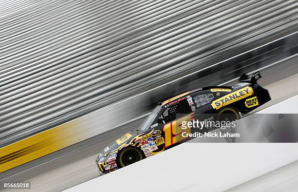 Elliott Sadler, driver of the Stanley Tools Dodge during practice for the NASCAR Sprint Cup Series Goody�s Fast Pain Relief 500 at the Martinsville...