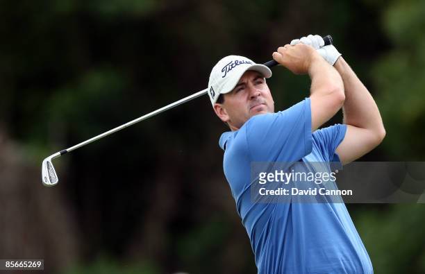 Ben Curtis of the USA plays his tee shot at the 7th hole during the second round of the Arnold Palmer Invitational Presented by Mastercard at the Bay...