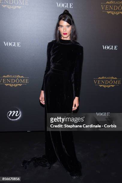 Crystal Renn attends Vogue Party as part of the Paris Fashion Week Womenswear Spring/Summer 2018 at on October 1, 2017 in Paris, France.