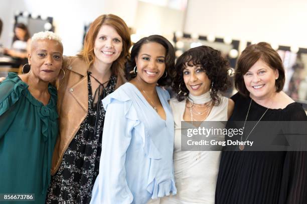 Cynthia Sewell, Annie Bond, Velvet Johnson, Brenda Allen and Colleen Murray attend the Citadel Outlets Launch PINK SAVES Campaign In Partnership With...