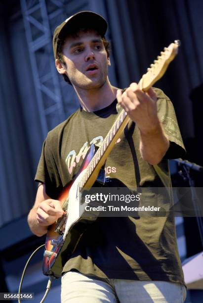 Jackson Phillips of Day Wave performs in support of the band's "The Days We Had" release at The Greek Theatre on September 30, 2017 in Berkeley,...