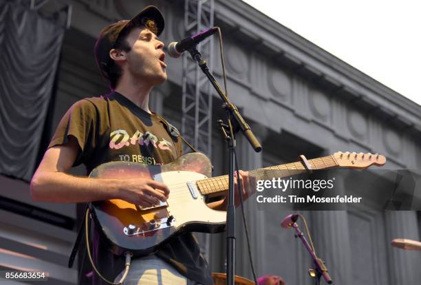 Jackson Phillips of Day Wave performs in support of the band's "The Days We Had" release at The Greek Theatre on September 30, 2017 in Berkeley,...