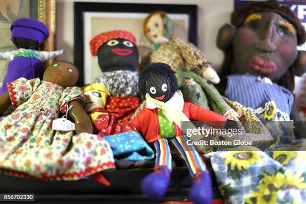 Group of rag dolls are pictured at The National Black Doll Museum in Mansfield, MA on Aug. 23, 2017.