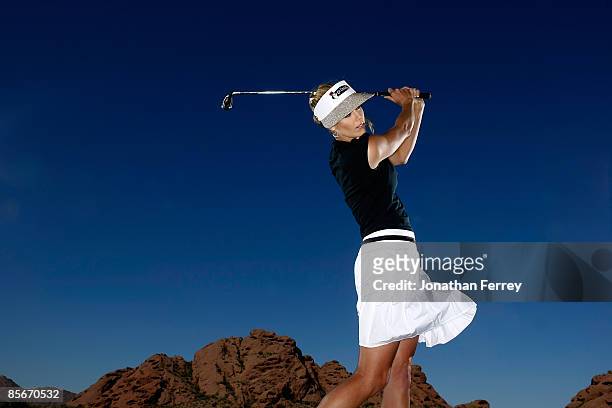 Anna Rawson poses for a portrait at the Papago Golf Course on March 25, 2009 in Phoenix, Arizona.