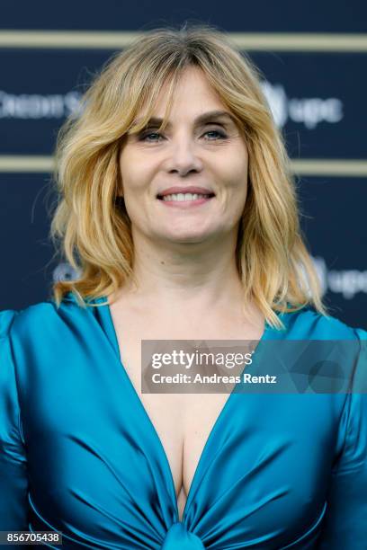 Emmanuelle Seigner attends the 'D'apres une histoire vraie' premiere at the 13th Zurich Film Festival on October 2, 2017 in Zurich, Switzerland. The...