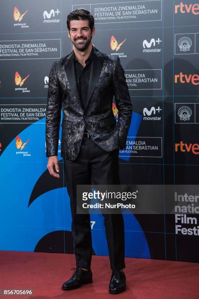 Miguel Angel Muñoz attends the red carpet of the closure gala during 65th San Sebastian Film Festival at Kursaal on September 30, 2017 in San...
