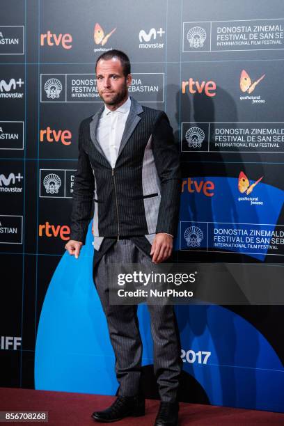 Carles Francino attends the red carpet of the closure gala during 65th San Sebastian Film Festival at Kursaal on September 30, 2017 in San Sebastian,...