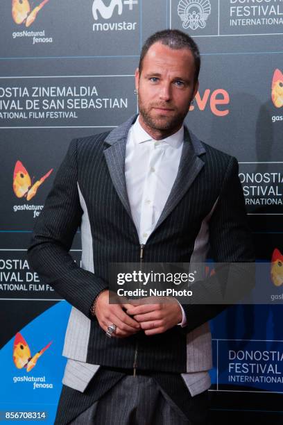 Carles Francino attends the red carpet of the closure gala during 65th San Sebastian Film Festival at Kursaal on September 30, 2017 in San Sebastian,...