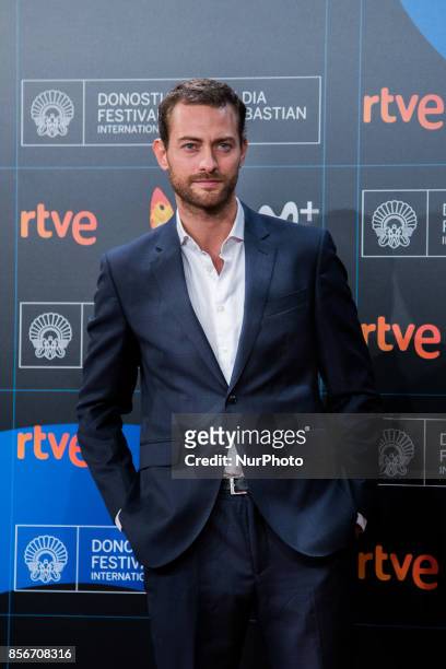 Peter Vives attends the red carpet of the closure gala during 65th San Sebastian Film Festival at Kursaal on September 30, 2017 in San Sebastian,...