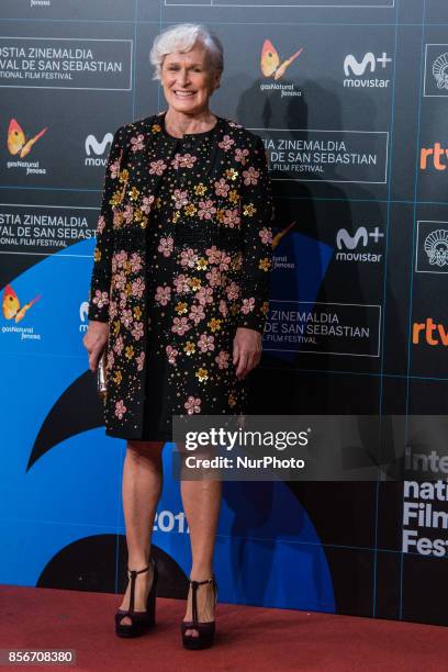 Glenn Close during 65th San Sebastian Film Festival Closure Gala at Kursaal on September 30, 2017 in San Sebastian, Spain.