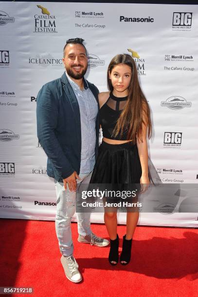 Director John J Budion and actress Sophia Rose attend the 2017 Catalina Film Festival on September 30, 2017 in Catalina Island, California.