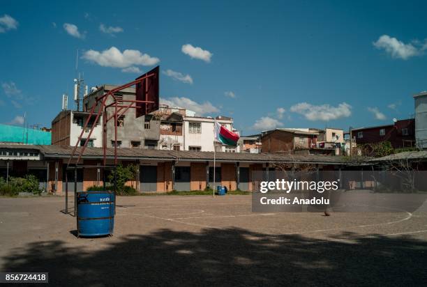 Houses are seen in Antananrivo, Madagascar as plague spreads rapidly in cities across the country on October 2, 2017. Twenty people have died so far...