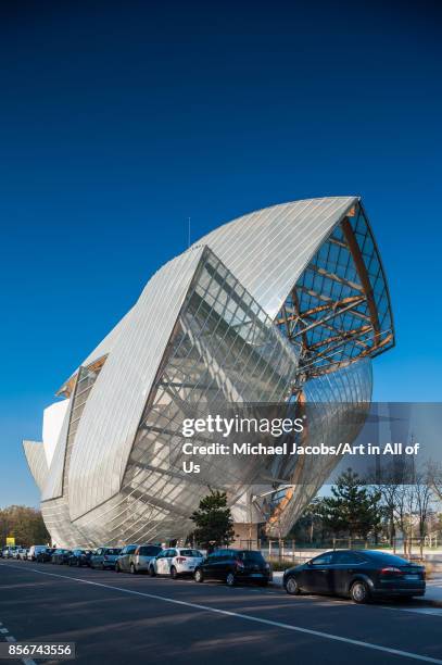 The Fondation Louis Vuitton Museum in Paris Editorial Photo