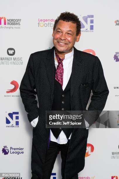 Craig Charles attends the Legends of Football fundraiser at The Grosvenor House Hotel on October 2, 2017 in London, England. The annual...