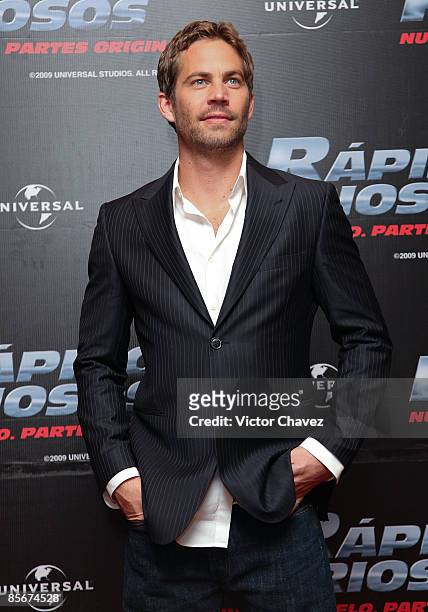 Actor Paul Walker attends the "Fast & Furious" photo call at the Marriot Hotel on March 27, 2009 in Mexico City.