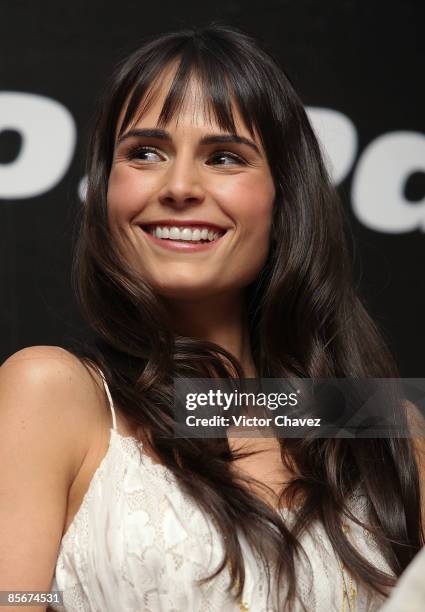 Actress Jordana Brewster attends the "Fast & Furious" press conference at the Marriot Hotel on March 27, 2009 in Mexico City.