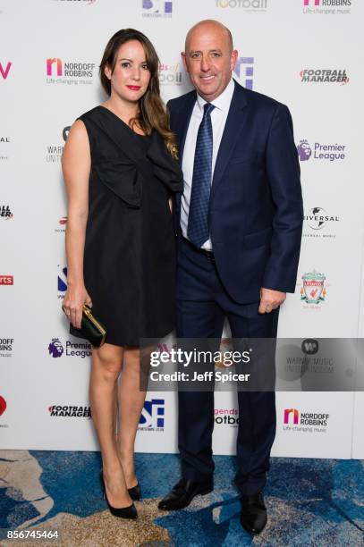 Gary McAllister attends the Legends of Football fundraiser at The Grosvenor House Hotel on October 2, 2017 in London, England. The annual...