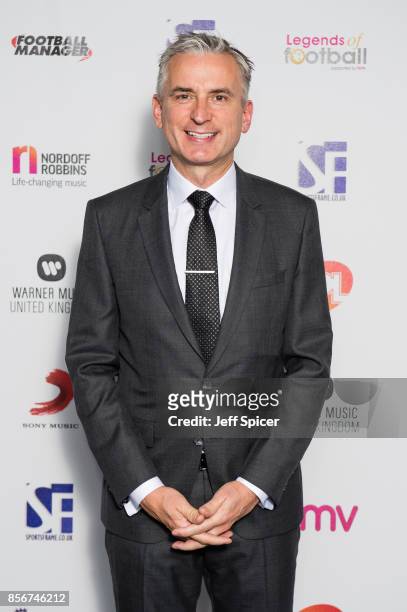 Alan Smith attends the Legends of Football fundraiser at The Grosvenor House Hotel on October 2, 2017 in London, England. The annual football-themed...