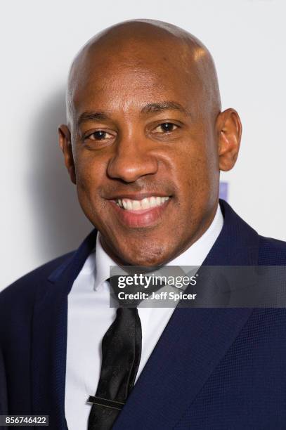 Dion Dublin attends the Legends of Football fundraiser at The Grosvenor House Hotel on October 2, 2017 in London, England. The annual football-themed...