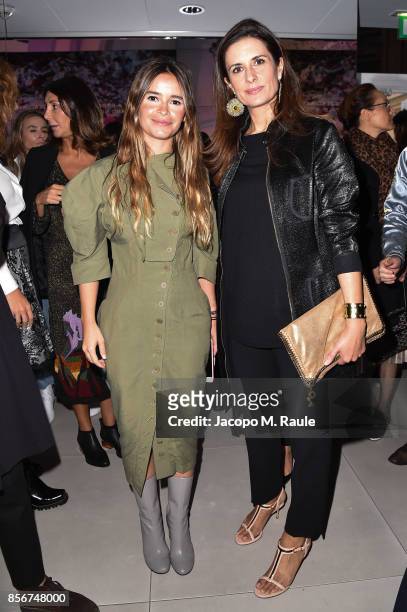 Miroslava Duma and Livia Firth attend Fashion Tech Lab launch event hosted by Miroslava Duma and Stella McCartney as part of Paris Fashion Week...
