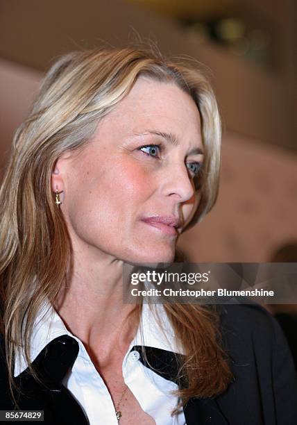 Actress Robin Wright Penn attends the screening of the documentary film, "HAZE" at the AFI DALLAS International Film Festival at AMC NorthPark 15 on...