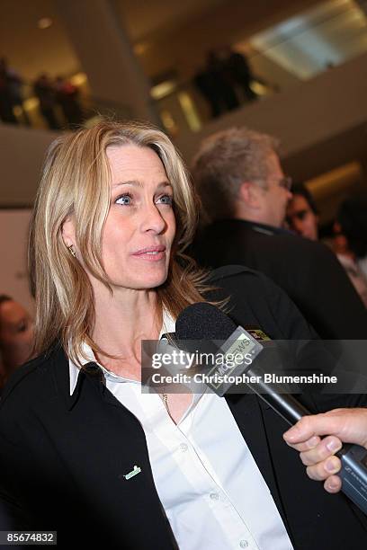 Actress Robin Wright Penn attends the screening of the documentary film, "HAZE" at the AFI DALLAS International Film Festival at AMC NorthPark 15 on...