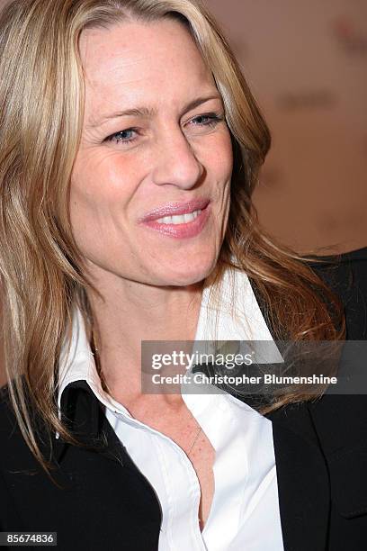 Actress Robin Wright Penn attends the screening of the documentary film, "HAZE" at the AFI DALLAS International Film Festival at AMC NorthPark 15 on...