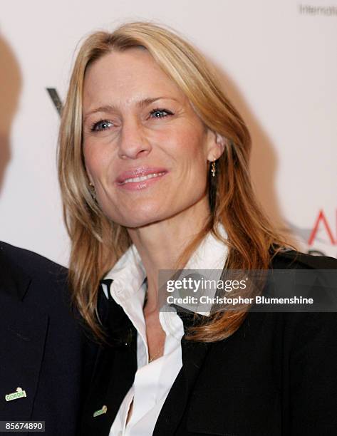 Actress Robin Wright Penn attends the screening of the documentary film, "HAZE" at the AFI DALLAS International Film Festival at AMC NorthPark 15 on...