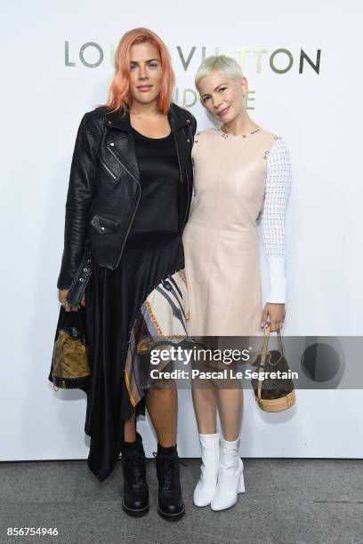 Busy Phillips and Michelle Williams attend the Opening Of The Louis Vuitton Boutique as part of the Paris Fashion Week Womenswear Spring/Summer 2018...