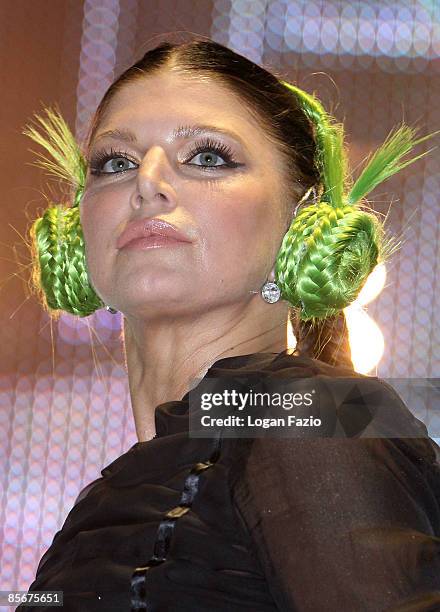 Singer Fergie of the group The Black Eyed Peas performs at Ultra Music Festival at Bicentennial Park on March 27, 2009 in Miami, Florida.