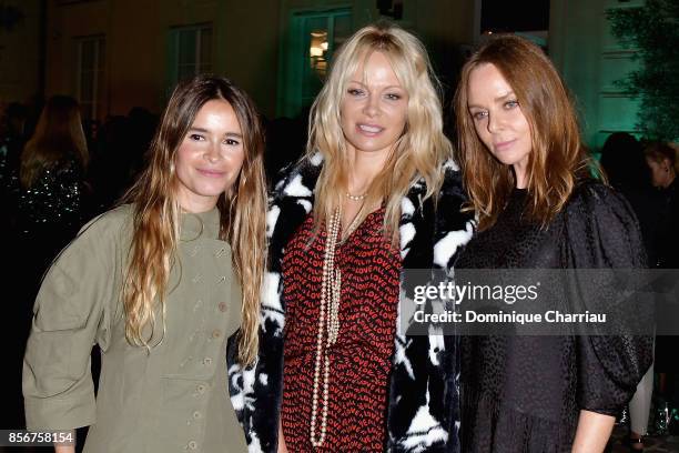 Miroslava Duma Pamela Anderson and Stella McCartney at the Fashion Tech Lab Launch Event Hosted By Miroslova Duma And Stella McCartney as part of...