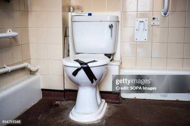 An out of order toilet is seen inside the Guardian Housing Residence. This is known as Guardian housing residence, where the resident are called...