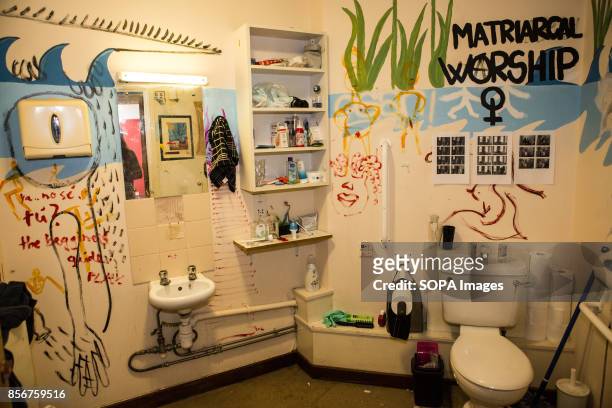 General view of a shared bathroom inside the Guardian Housing Residence. This is known as Guardian housing residence, where the resident are called...