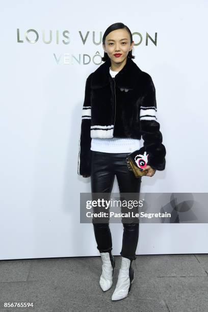 Rila Fukushima attends the Opening Of The Louis Vuitton Boutique as part of the Paris Fashion Week Womenswear Spring/Summer 2018 on October 2, 2017...