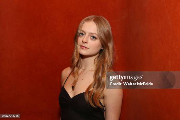 Anna Baryshnikov during her Broadway Debut photo shoot for 'Time and the Conways' at the American Airlines Theatre on November 2, 2017 in New York...