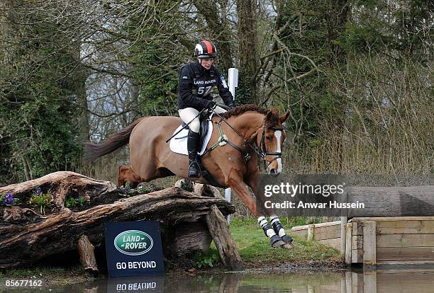 Zara Phillips competes on Make Mine Music during day 1 of Gatcombe Horse Trials on March 28, 2009 in Gatcombe, England.