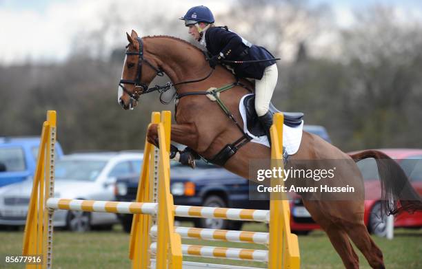 Zara Phillips competes on Make Mine Music during day 1 of Gatcombe Horse Trials on March 28, 2009 in Gatcombe, England.